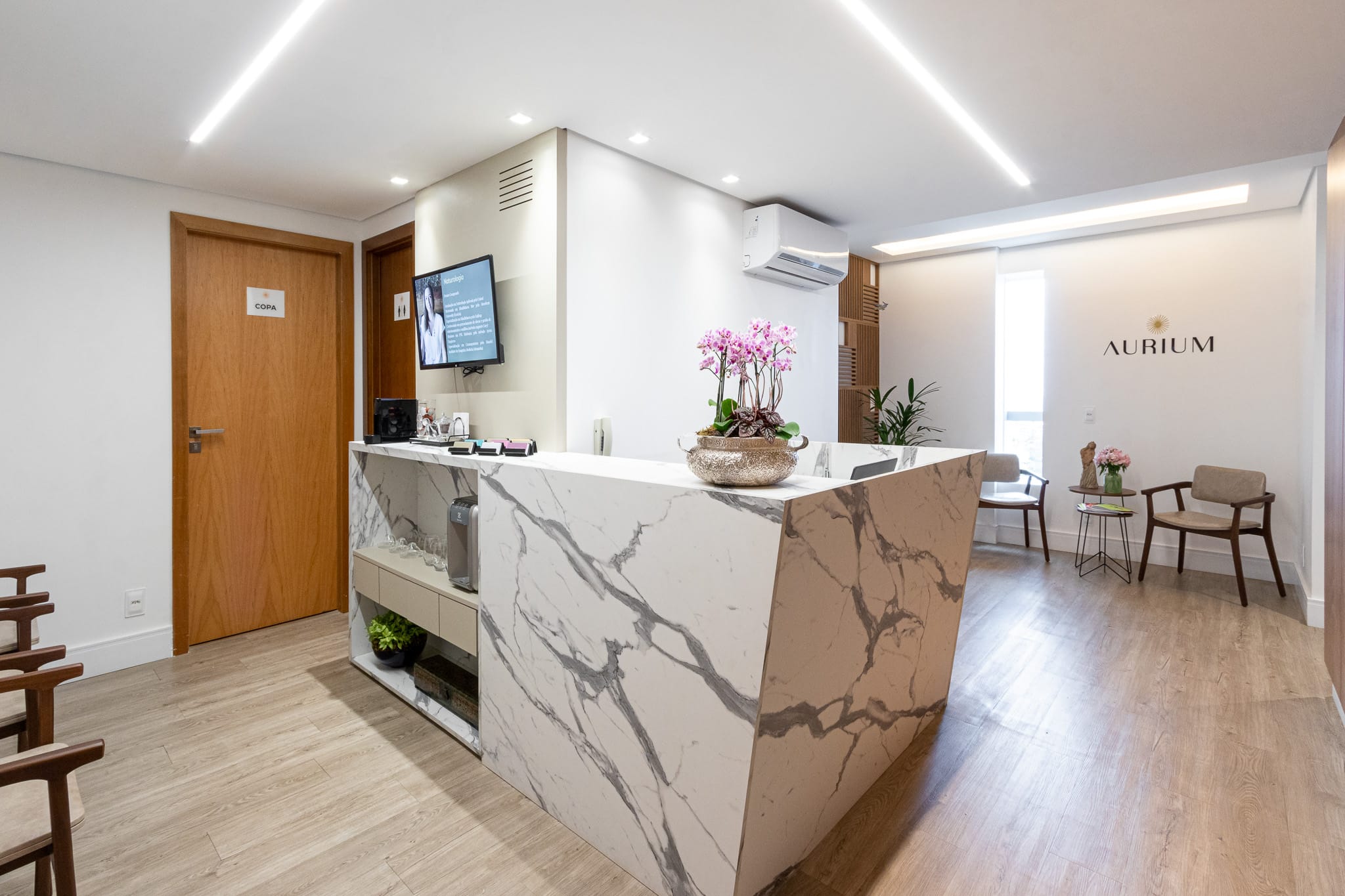 Espaço Aurium — área de espera